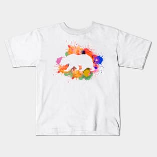 LGBT Rainbow Splatter Pride Bear Kids T-Shirt